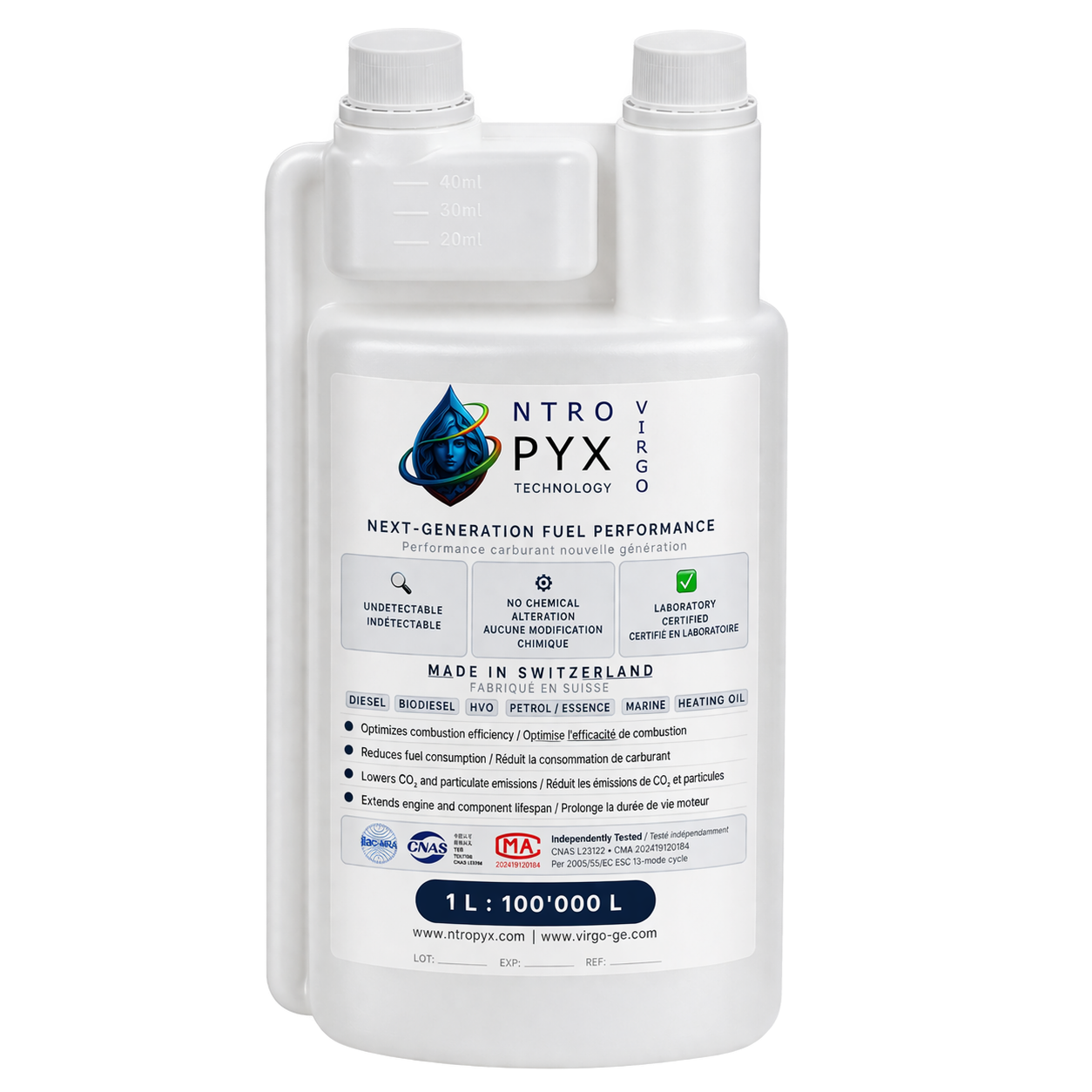 NTROPYX Standard bottle