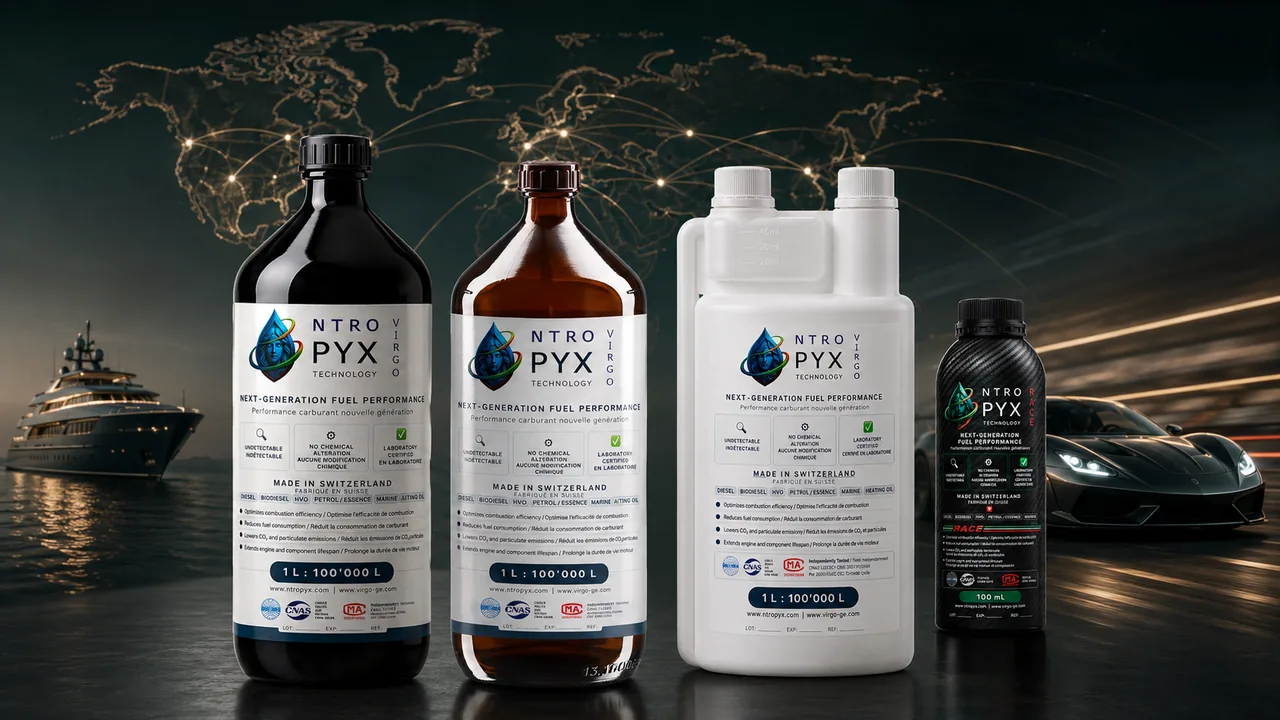 NTROPYX product family bottles for road, marine and performance fuel applications