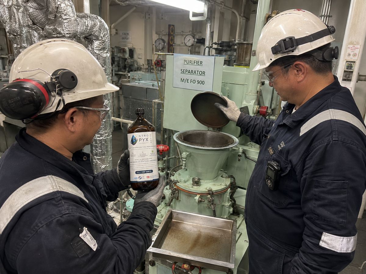 NTROPYX added into marine fuel purifier separator